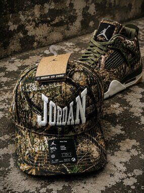 Air Jordan Nike Real Tree Rise Realtree Camo Snapback Medium Large M L Hat Cap